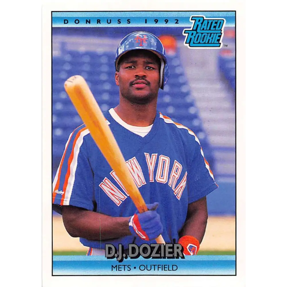 1992 Donruss #20 D.J. Dozier RR NM-MT New York Mets Baseball Card Image 1