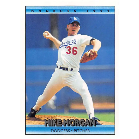 1992 Donruss #200 Mike Morgan NM-MT Los Angeles Dodgers Baseball Card Image 1