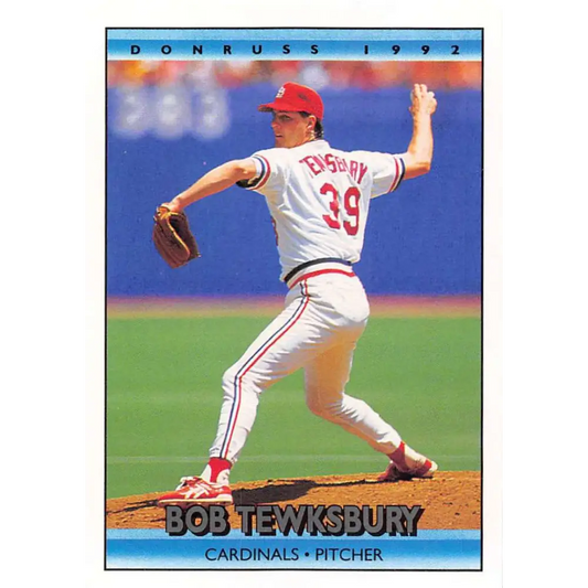 1992 Donruss #201 Bob Tewksbury NM-MT St. Louis Cardinals Baseball Card Image 1