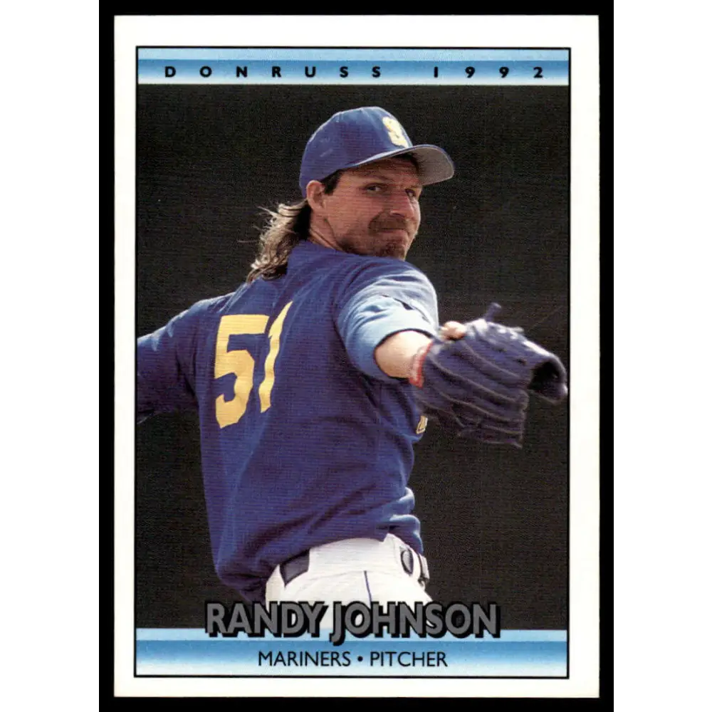 1992 Donruss #207 Randy Johnson EX/NM Seattle Mariners Baseball Card Image 1