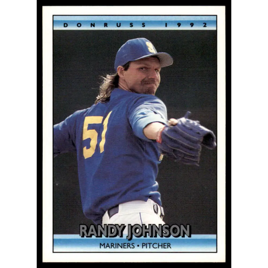 1992 Donruss #207 Randy Johnson NM-MT Seattle Mariners Baseball Card Image 1