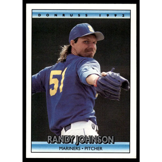 1992 Donruss #207 Randy Johnson NM-MT Seattle Mariners Baseball Card Image 1