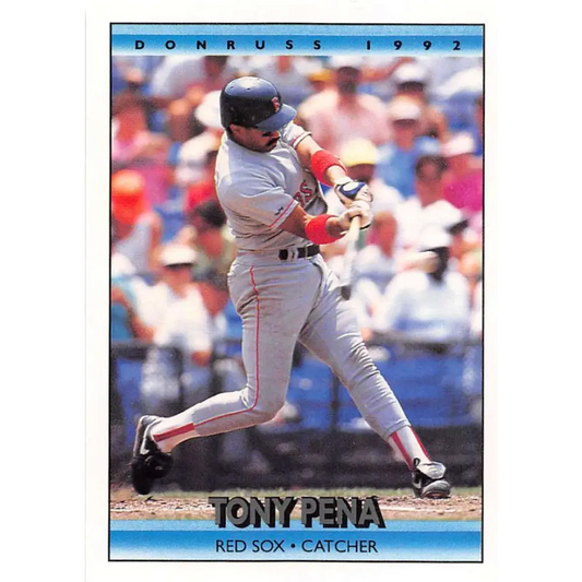 1992 Donruss #208 Tony Pena NM-MT Boston Red Sox Baseball Card Image 1