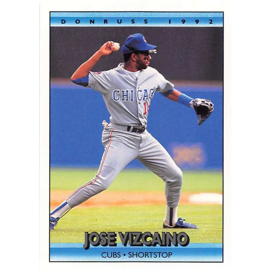 1992 Donruss #212 Jose Vizcaino NM-MT Chicago Cubs Baseball Card Image 1
