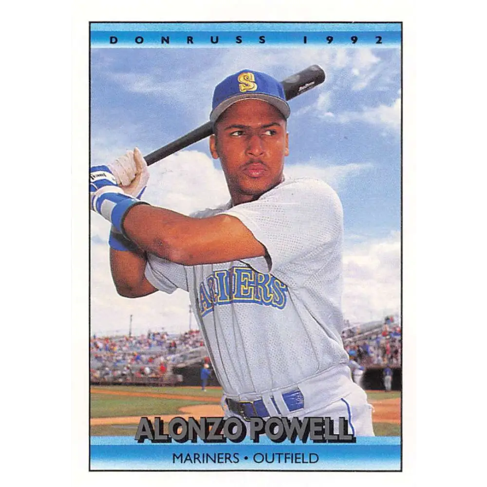 1992 Donruss #213 Alonzo Powell NM-MT Seattle Mariners Baseball Card Image 1
