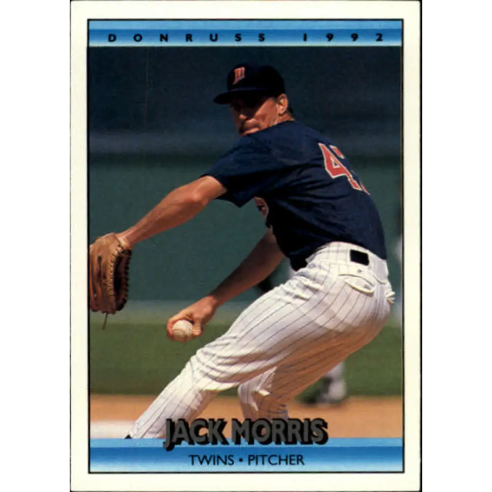 1992 Donruss #216 Jack Morris NM-MT Minnesota Twins Baseball Card Image 1