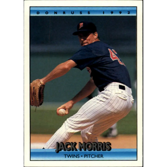 1992 Donruss #216 Jack Morris NM-MT Minnesota Twins Baseball Card Image 1