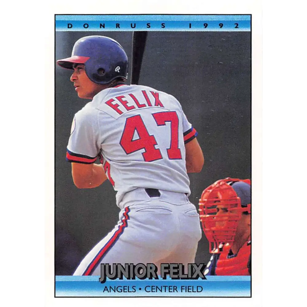 1992 Donruss #217 Junior Felix NM-MT California Angels Baseball Card Image 1