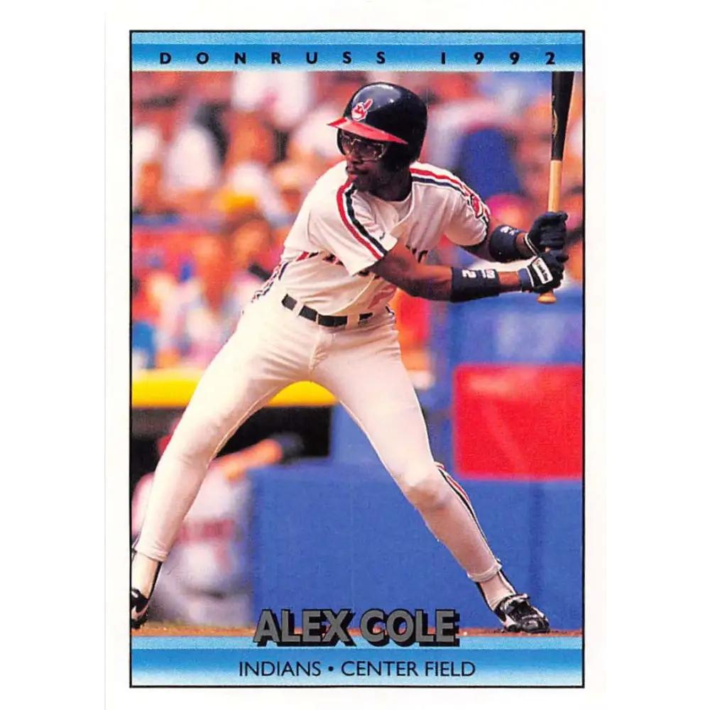1992 Donruss #220 Alex Cole NM-MT Cleveland Indians Baseball Card Image 1