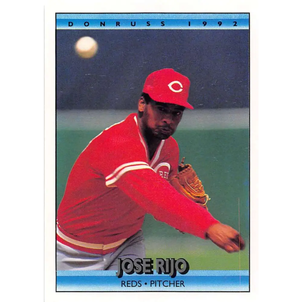 1992 Donruss #223 Jose Rijo NM-MT Cincinnati Reds Baseball Card Image 1