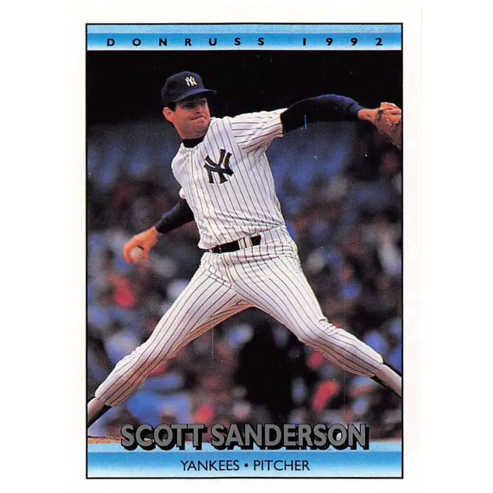 1992 Donruss #227 Scott Sanderson NM-MT New York Yankees Baseball Card Image 1