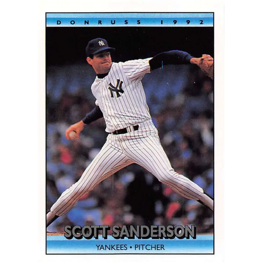 1992 Donruss #227 Scott Sanderson NM-MT New York Yankees Baseball Card Image 1