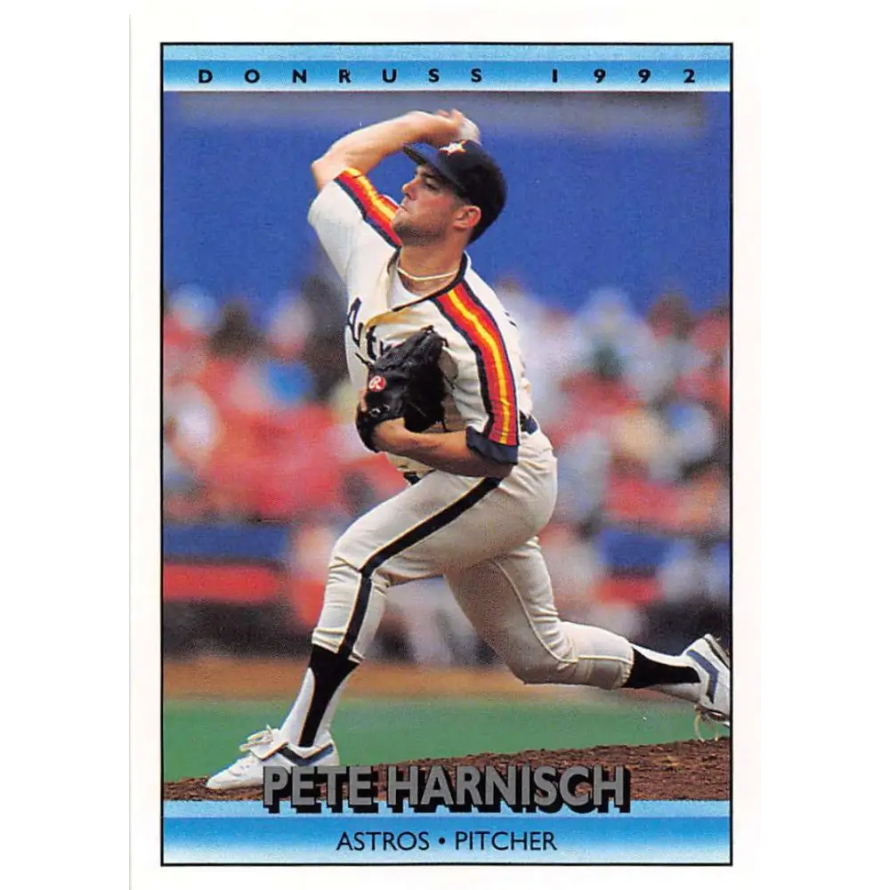 1992 Donruss #235 Pete Harnisch NM-MT Houston Astros Baseball Card Image 1