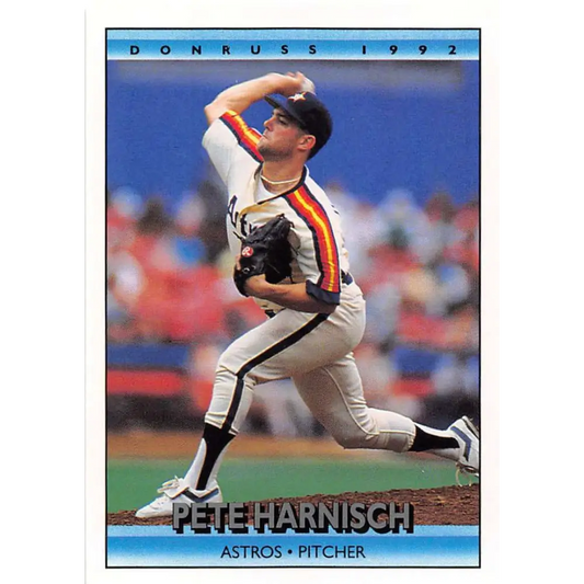 1992 Donruss #235 Pete Harnisch NM-MT Houston Astros Baseball Card Image 1