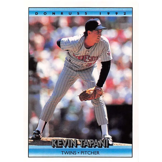 1992 Donruss #236 Kevin Tapani NM-MT Minnesota Twins Baseball Card Image 1
