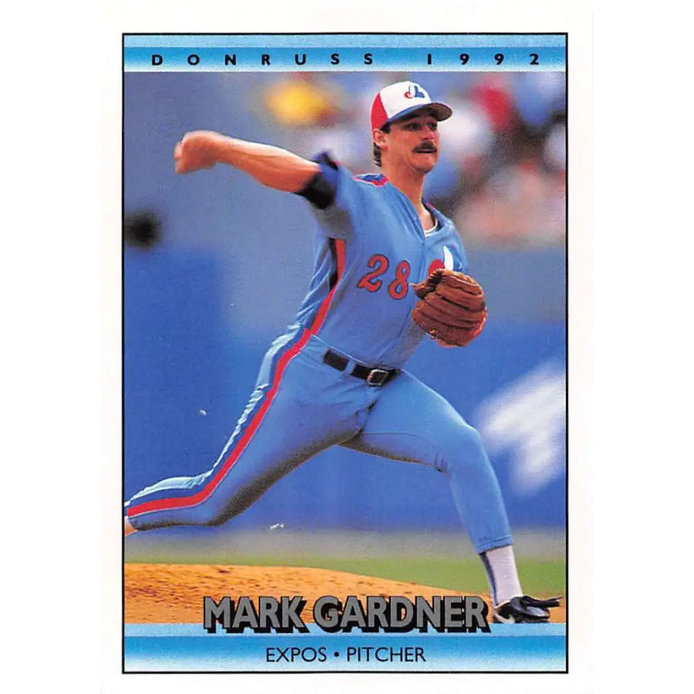 1992 Donruss #238 Mark Gardner NM-MT Montreal Expos Baseball Card Image 1
