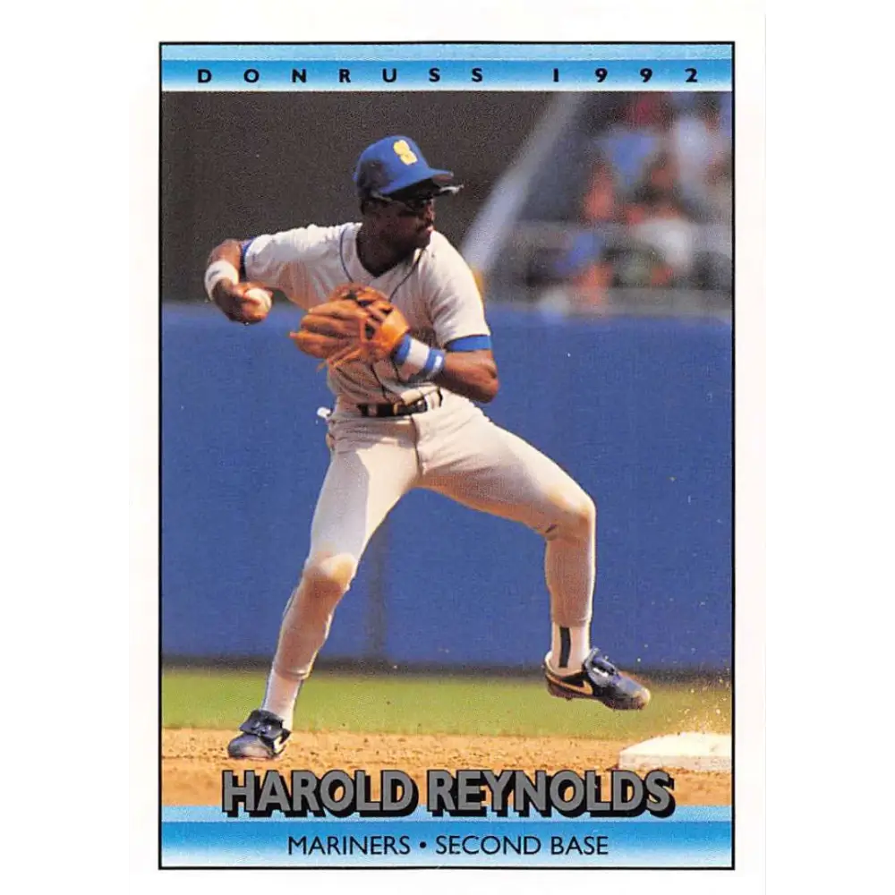 1992 Donruss #239 Harold Reynolds NM-MT Seattle Mariners Baseball Card Image 1