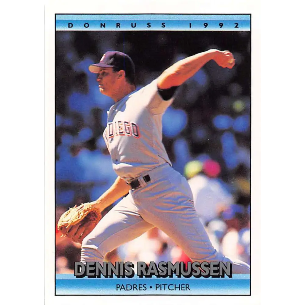 1992 Donruss #245 Dennis Rasmussen NM-MT San Diego Padres Baseball Card Image 1