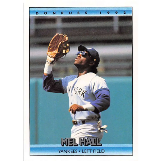 1992 Donruss #248 Mel Hall NM-MT New York Yankees Baseball Card Image 1