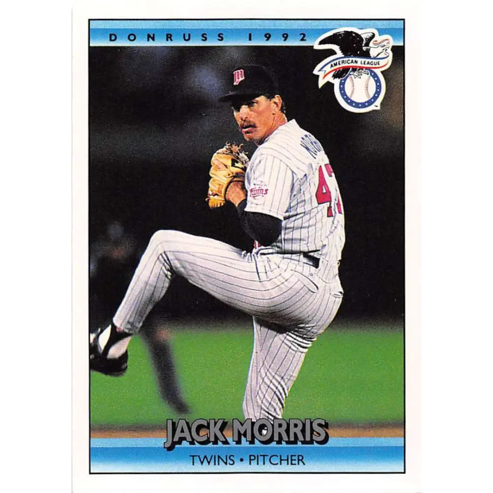 1992 Donruss #25 Jack Morris AS NM-MT Minnesota Twins Baseball Card Image 1