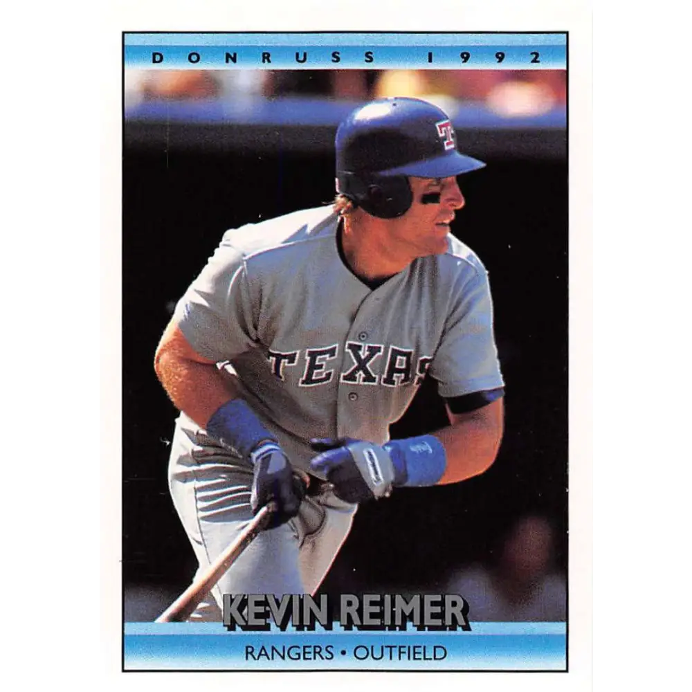 1992 Donruss #251 Kevin Reimer NM-MT Texas Rangers Baseball Card Image 1