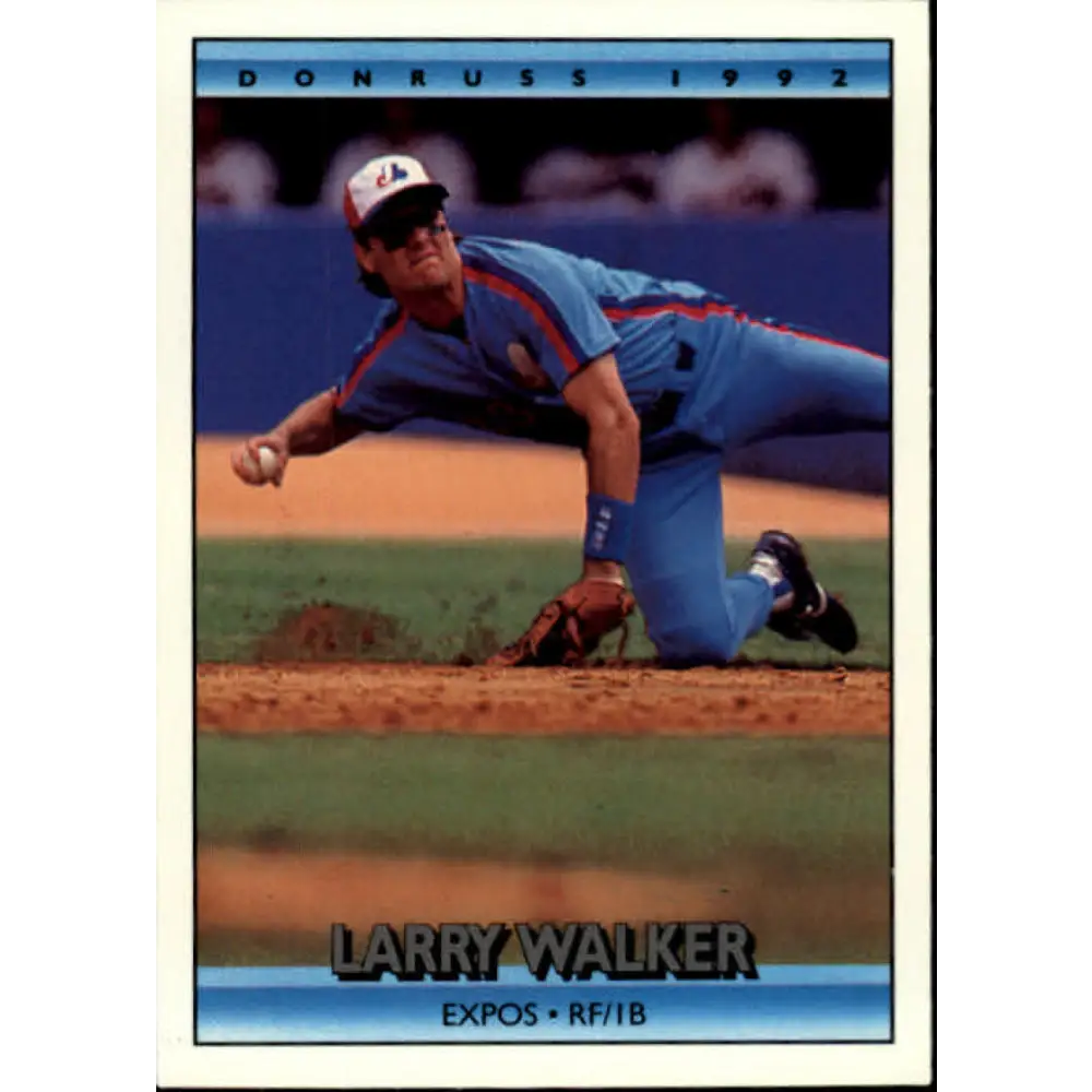 1992 Donruss #259 Larry Walker NM-MT Montreal Expos Baseball Card Image 1