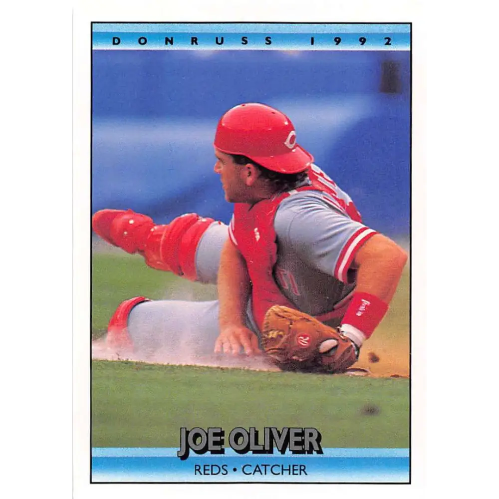 1992 Donruss #261 Joe Oliver NM-MT Cincinnati Reds Baseball Card Image 1