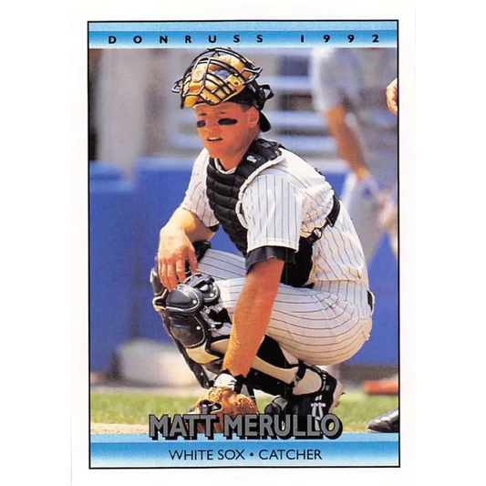 1992 Donruss #264 Matt Merullo NM-MT Chicago White Sox Baseball Card Image 1