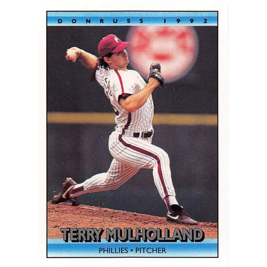1992 Donruss #268 Terry Mulholland NM-MT Philadelphia Phillies Baseball Card Image 1