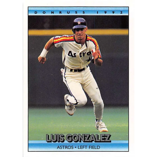 1992 Donruss #270 Luis Gonzalez NM-MT Houston Astros Baseball Card Image 1