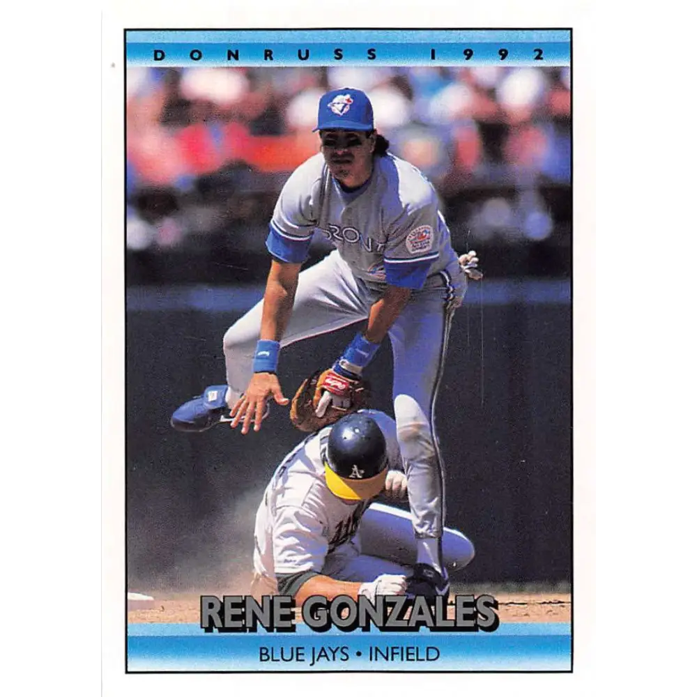 1992 Donruss #274 Rene Gonzales NM-MT Toronto Blue Jays Baseball Card Image 1