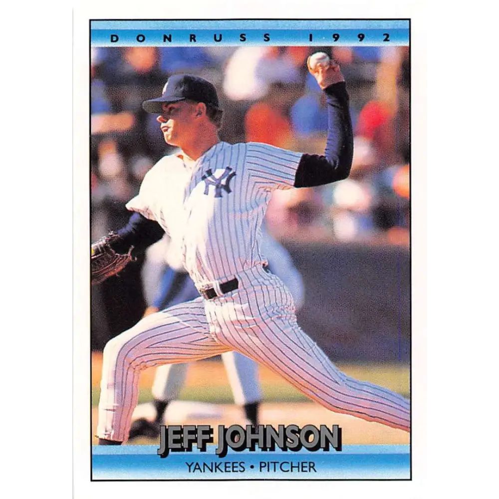 1992 Donruss #275 Jeff Johnson NM-MT New York Yankees Baseball Card Image 1