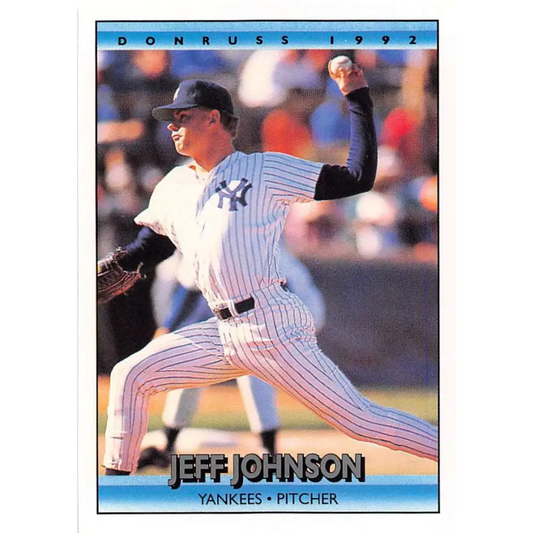 1992 Donruss #275 Jeff Johnson NM-MT New York Yankees Baseball Card Image 1