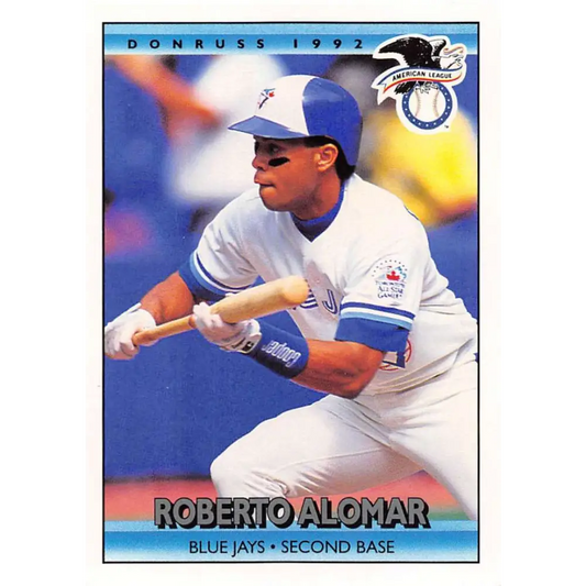 1992 Donruss #28 Roberto Alomar AS NM-MT Toronto Blue Jays Baseball Card Image 1