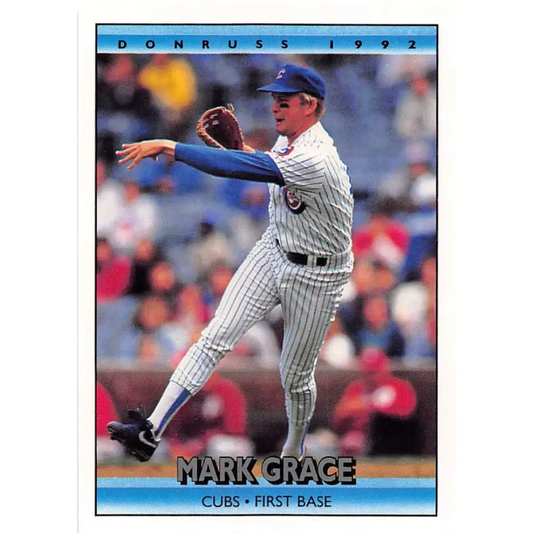 1992 Donruss #281 Mark Grace NM-MT Chicago Cubs Baseball Card Image 1