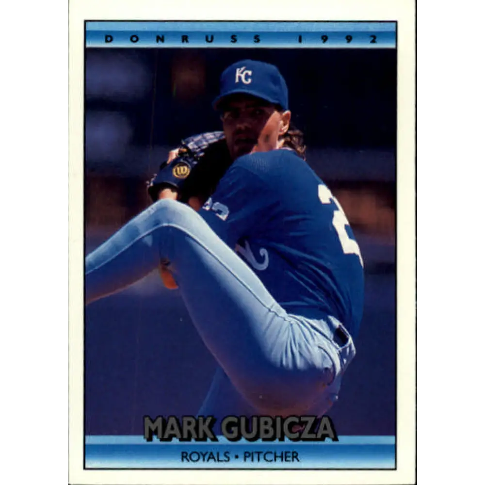 1992 Donruss #282 Mark Gubicza NM-MT Kansas City Royals Baseball Card Image 1