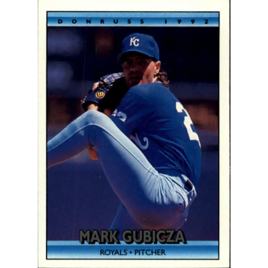 1992 Donruss #282 Mark Gubicza NM-MT Kansas City Royals Baseball Card Image 1