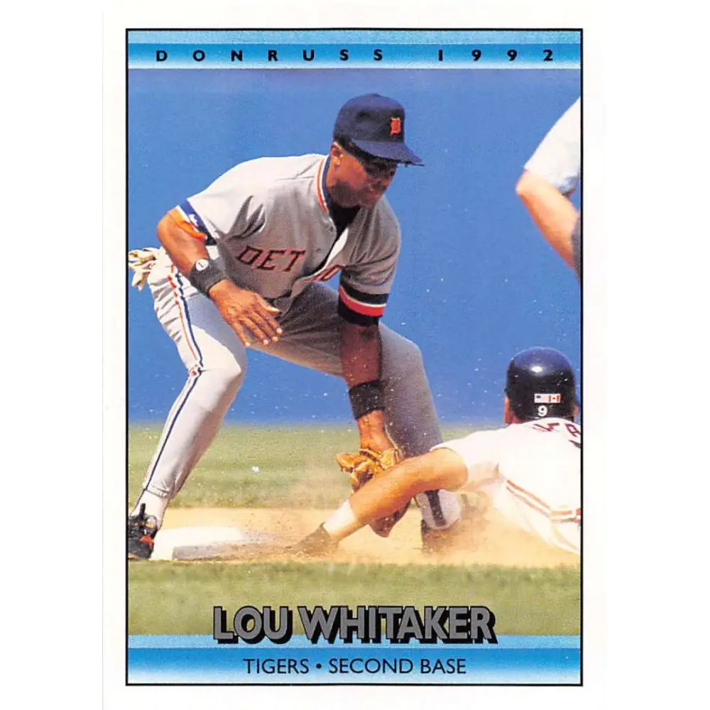 1992 Donruss #285 Lou Whitaker NM-MT Detroit Tigers Baseball Card Image 1