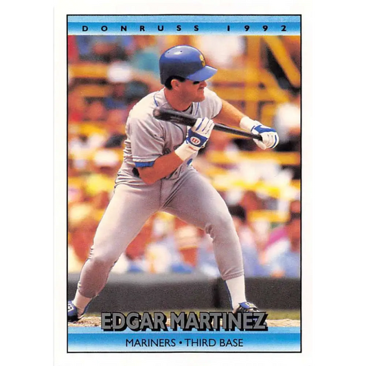 1992 Donruss #286 Edgar Martinez NM-MT Seattle Mariners Baseball Card Image 1