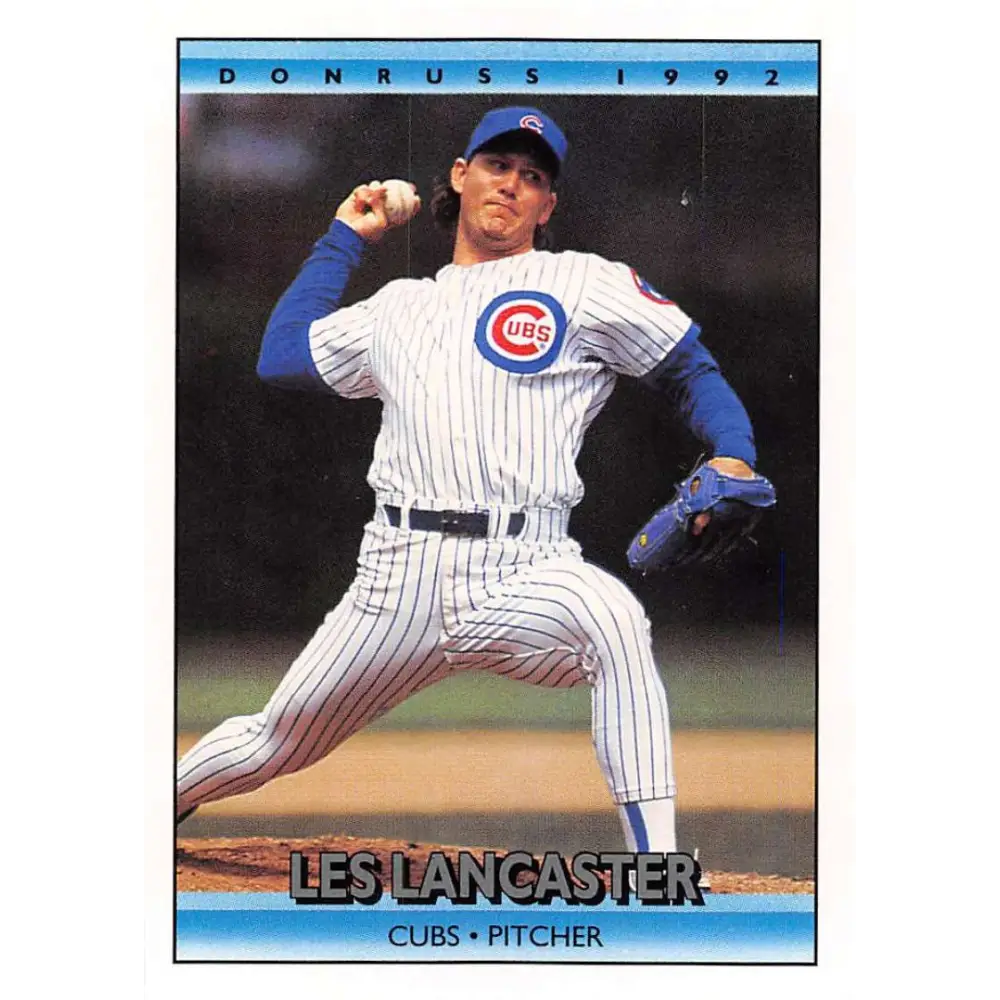 1992 Donruss #296 Les Lancaster NM-MT Chicago Cubs Baseball Card Image 1