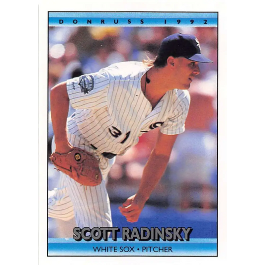 1992 Donruss #299 Scott Radinsky NM-MT Chicago White Sox Baseball Card Image 1