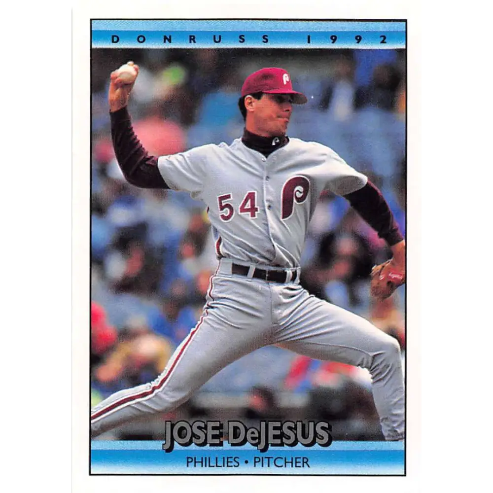 1992 Donruss #300 Jose DeJesus NM-MT Philadelphia Phillies Baseball Card Image 1