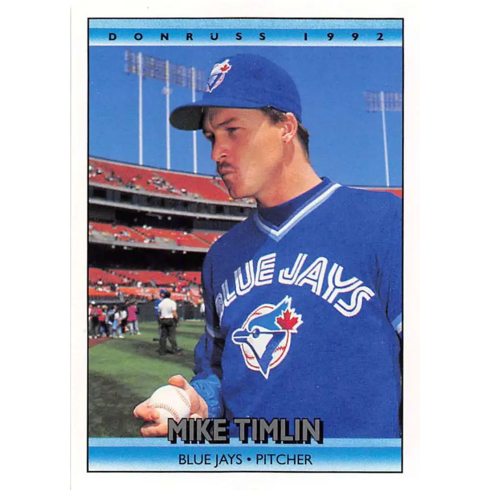 1992 Donruss #301 Mike Timlin NM-MT Toronto Blue Jays Baseball Card Image 1