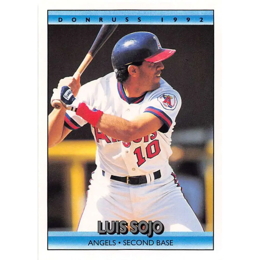 1992 Donruss #302 Luis Sojo NM-MT California Angels Baseball Card Image 1