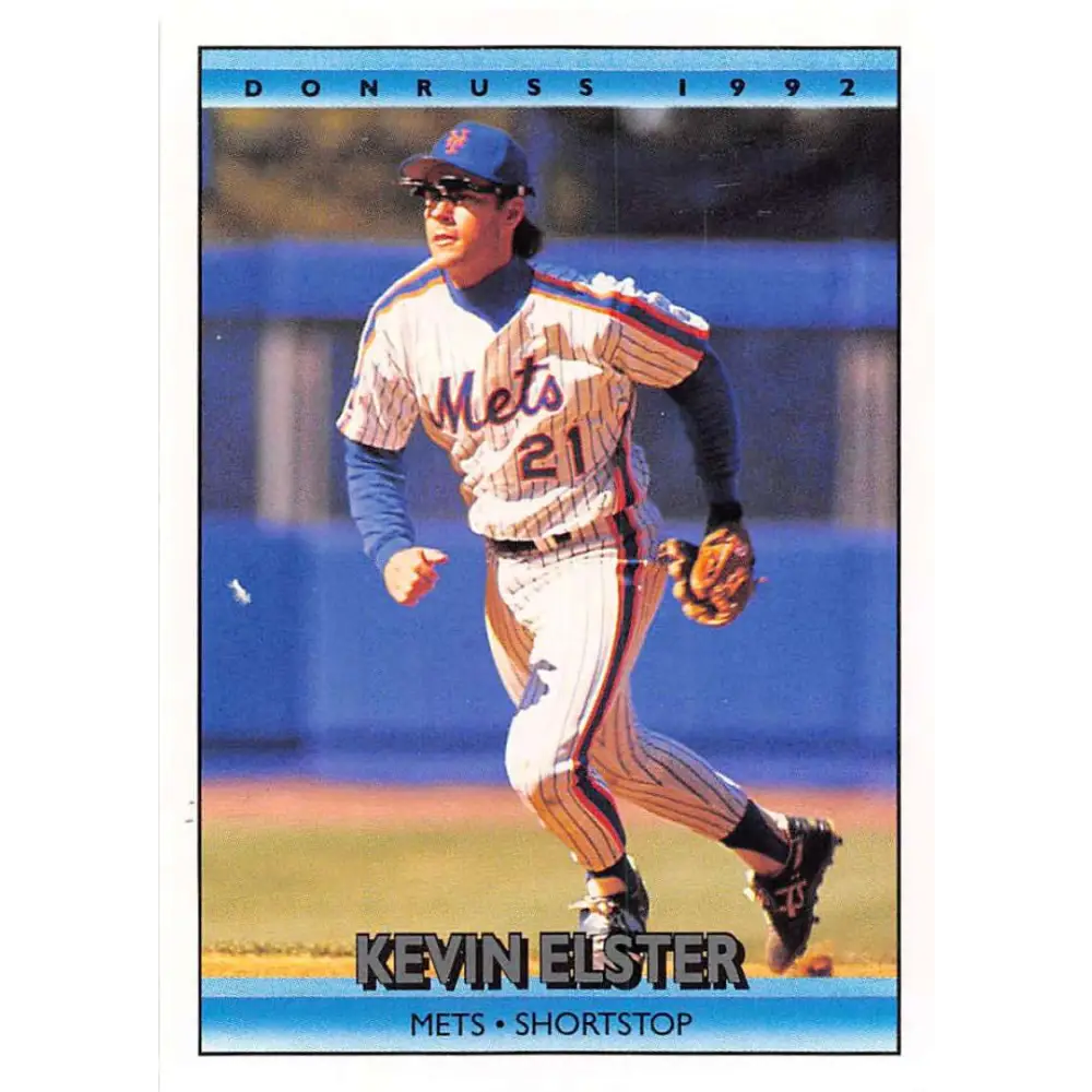 1992 Donruss #307 Kevin Elster NM-MT New York Mets Baseball Card Image 1
