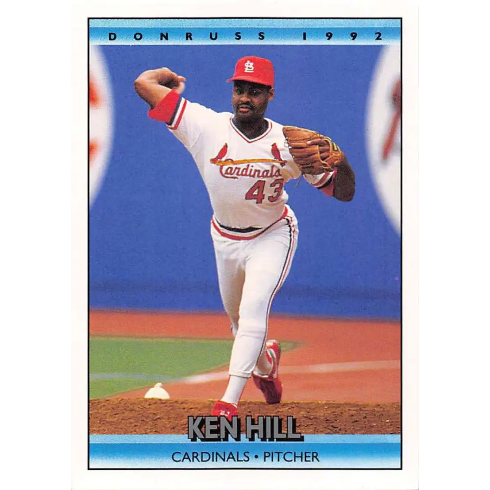 1992 Donruss #31 Ken Hill NM-MT St. Louis Cardinals Baseball Card Image 1