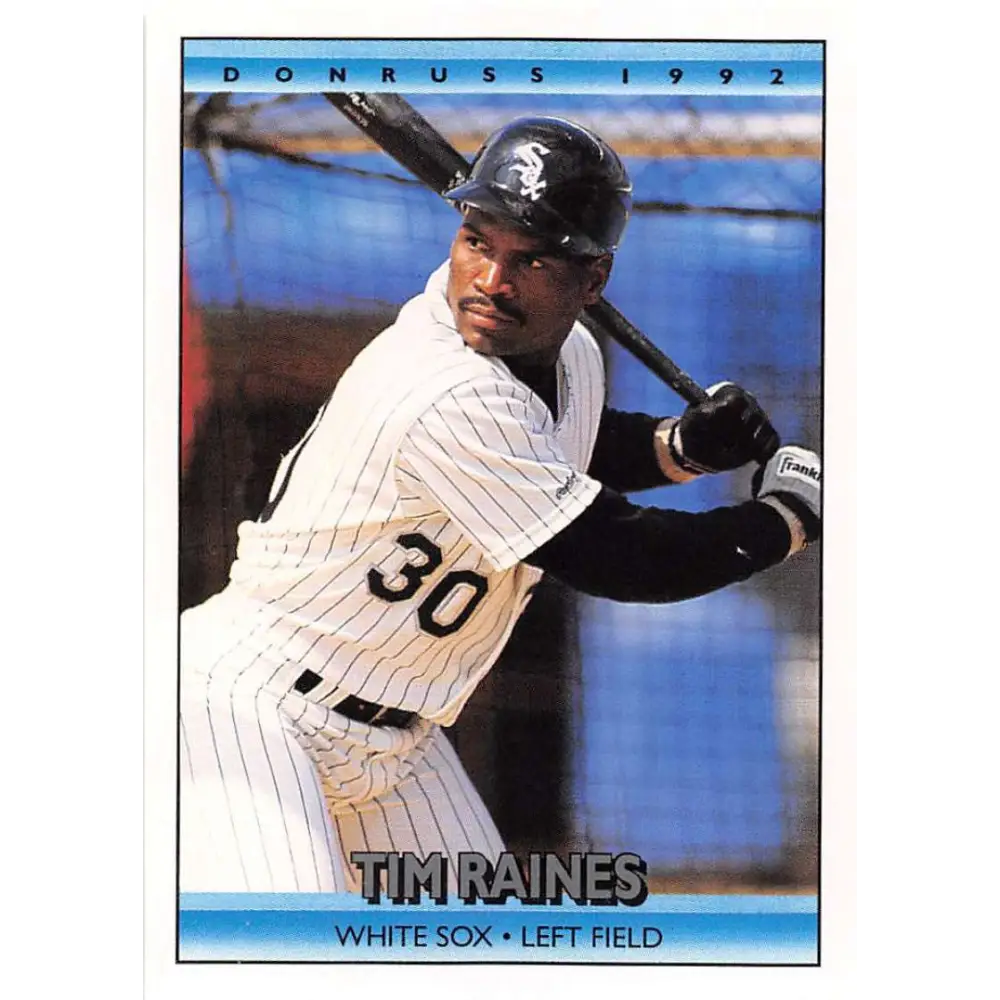 1992 Donruss #312 Tim Raines NM-MT Chicago White Sox Baseball Card Image 1