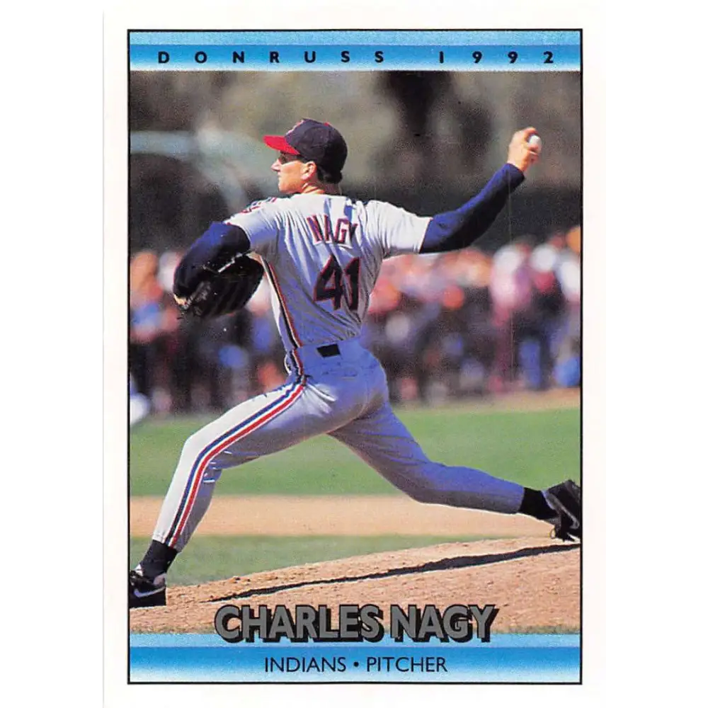 1992 Donruss #315 Charles Nagy NM-MT Cleveland Indians Baseball Card Image 1