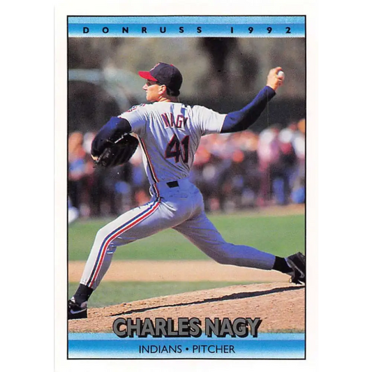 1992 Donruss #315 Charles Nagy NM-MT Cleveland Indians Baseball Card Image 1