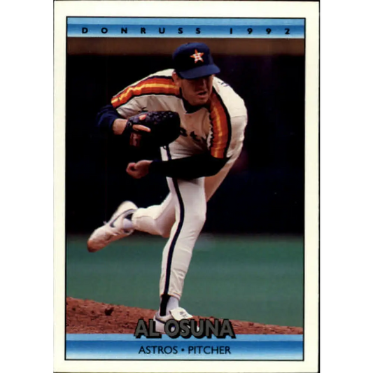 1992 Donruss #318 Al Osuna NM-MT Houston Astros Baseball Card Image 1